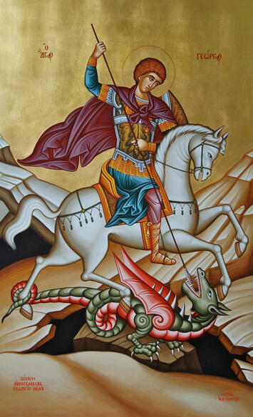 St. George killing the dragon